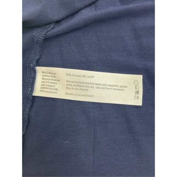 Eileen Fisher Womens Lightweight Viscose Jersey Shell Tank Top Navy Blue Medium - Picture 5 of 16